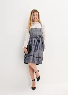 Dirndl avec jacquard et tablier (ens. 2 pces), bonprix