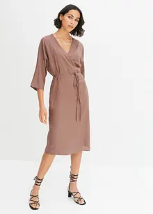 Midi-Kleid aus fließender Viskose, bonprix