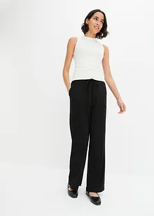 Pantalon côtelé à taille élastiquée, bonprix