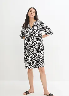 Tunika-Kleid aus Strukturstoff, knieumspielend, bonprix