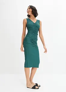 Midi-Kleid aus leichtem Crêpe, bonprix