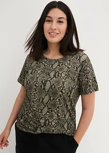 Longshirt mit Animaldruck mit nachhaltiger Viskose, bonprix