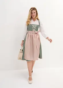 Dirndl mit Schürze in Midilänge (2-tlg. Set), bonprix