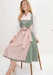 Dirndl mit Schürze in Midilänge (2-tlg. Set), bonprix