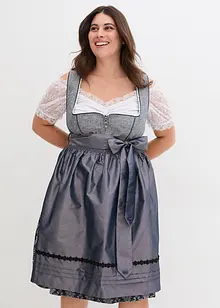 Dirndl mit Jacquard und Schürze (2-tlg. Set), bonprix