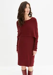 Strickkleid mit variablem Kragen, bonprix