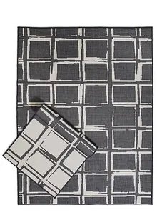 In- und Outdoor Wende-Teppich mit Karos, bonprix