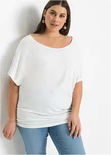 T-shirt manches chauve-souris à dentelle, bonprix