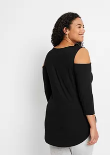 T-shirt en viscose découpé sur les épaules, bonprix