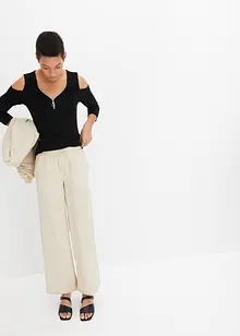 Cold-Shoulder-Shirt aus fließender Viskose, bonprix