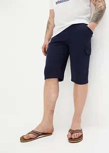 Long-Sweat-Cargobermuda aus reiner Baumwolle, Regular Fit, bonprix