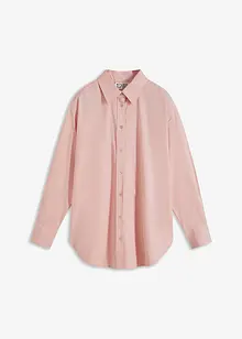 Oversized Hemd mit Knopfleiste aus reiner Baumwolle, bonprix