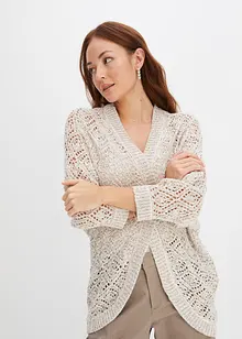 Gilet en grosse maille, bonprix