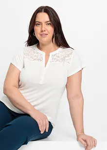 Henleyshirt aus Viskose-Mix, bonprix