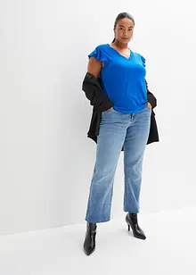 T-shirt à dentelle en viscose extensible, bonprix