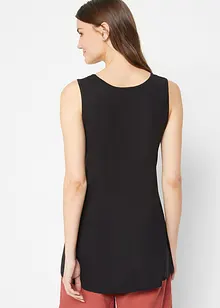 Lot de 2 débardeurs longs en viscose, bonprix