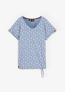 Bedrucktes T-Shirt mit Bindeband, bonprix