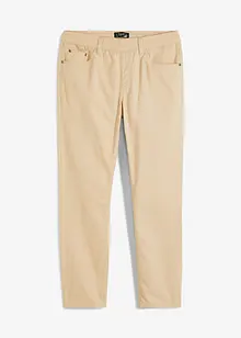 Pantalon droit taillé élastiquée 100% coton, Regular, bonprix