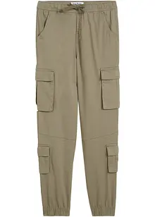 Regular Fit Stretch-Schlupf-Cargohose, bonprix