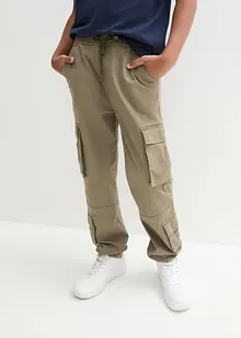 Regular Fit Stretch-Schlupf-Cargohose, bonprix