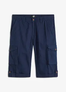 Regular Fit Cargo-Long-Bermuda mit Leinen, bonprix