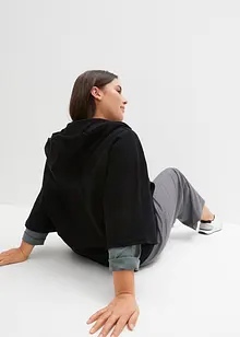 Sweatjacken-Cape aus nachhaltiger Baumwolle, bonprix