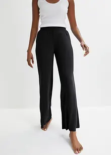 Pyjamahose mit weitem Bein mit Viskose, bonprix