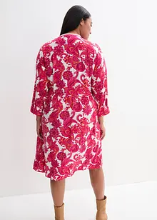 Hemdblusenkleid aus fließender Viskose, bonprix