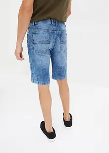 Leichte Stretch-Jeans-Schlupf-Bermuda, Slim Fit, bonprix