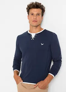 2 in 1 Shirt (2er Pack), Langarm, bonprix