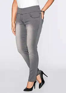 Jean Straight taille mi-haute et élastiquée, très extensible, bonprix
