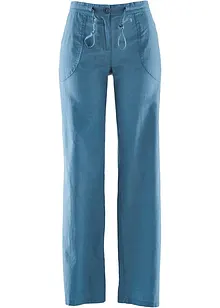 Pantalon large en lin mélangé, bonprix