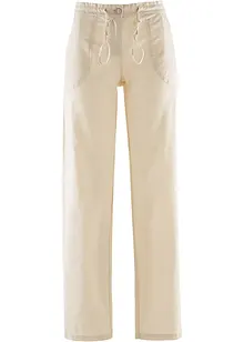 Pantalon large en lin mélangé, bonprix