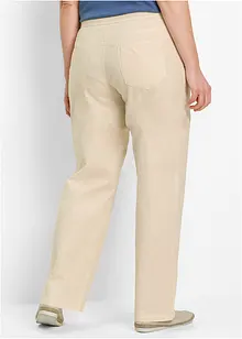 Pantalon large en lin mélangé, bonprix