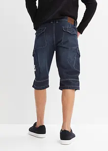 Bermuda long poches cargo en denim léger, coupe loose, bonprix