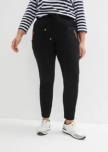 Pantalon à taille élastiquée en jersey milano confortable, bonprix