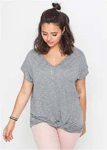 T-shirt avec effet noué, bonprix