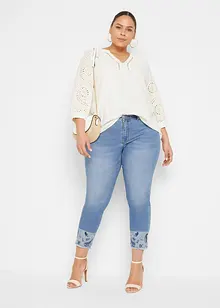 Tunique en gaze de coton avec broderie anglaise, bonprix