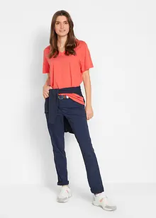 Lot de 5 T-shirts longs et amples à col V, bonprix