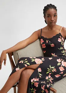 Langes Nachthemd mit feiner Spitze, bonprix