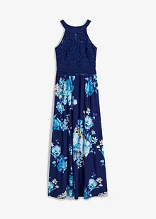 Sommer-Maxikleid mit Blumen-Print und Spitze, bonprix