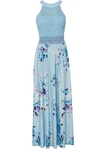 Sommer-Maxikleid mit Blumen-Print und Spitze, bonprix