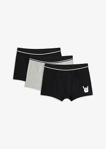 Boxer mit Bio-Baumwolle (3er Pack), bonprix