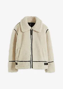 Veste aspect peau de mouton, bonprix