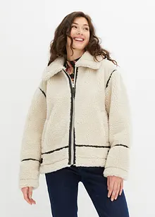 Veste aspect peau de mouton, bonprix