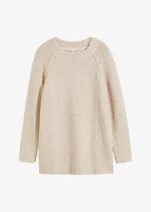 Grobstrick-Pullover aus Teddygarn, bonprix