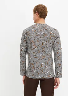 Henleyshirt mit Krempelärmel, bonprix