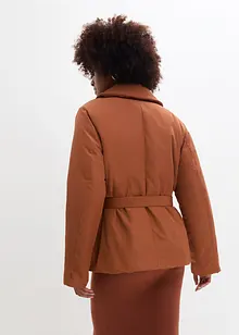 Wattierte Blazerjacke mit Gürtel, bonprix