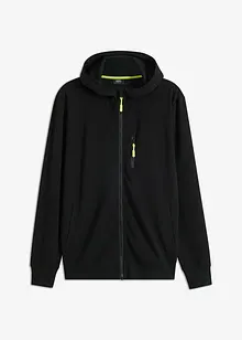 Kapuzenjacke mit sportlichen Details aus leichter Scuba-Ware, bonprix