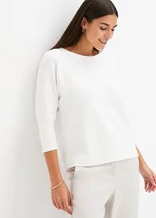 Oversize-Sweatshirt mit Struktur, bonprix